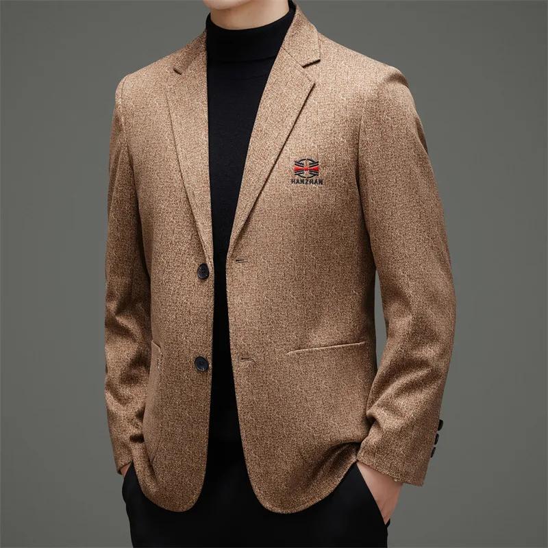 Nouvelle Collection Printemps 2026 – Veste de Costume Décontractée Brodé(e) à Double Boutonnage pour