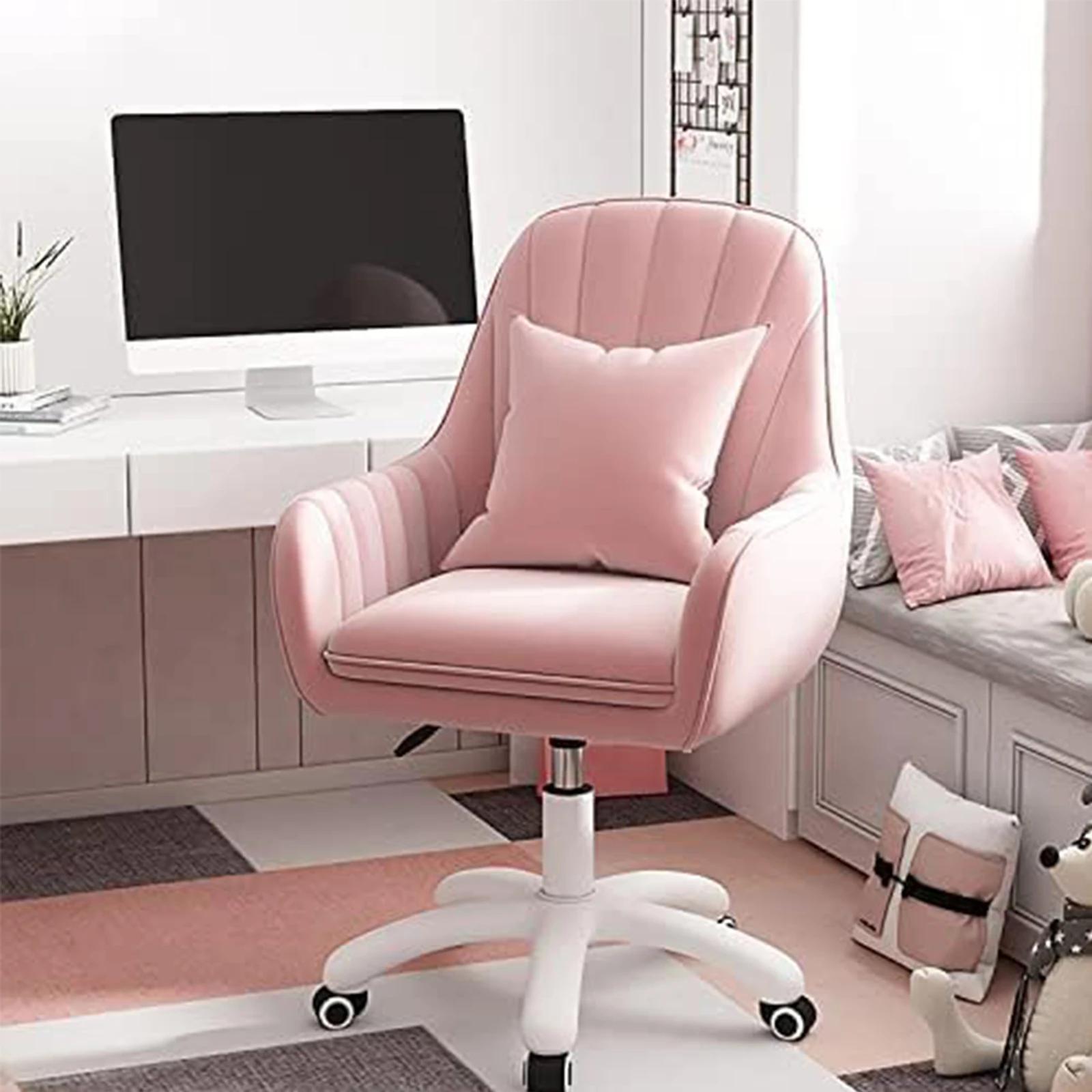 Accueil chaise de bureau chaise d'ordinateur dossier moyen rembourré moderne tufté chaise de bureau 