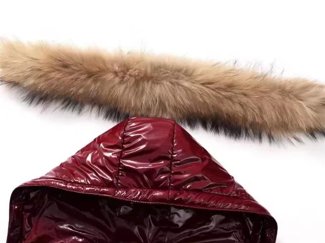 Doudoune authentique pour enfants de 2 à 10 ans, grand col en fourrure, épaisse, chaude, imperméable