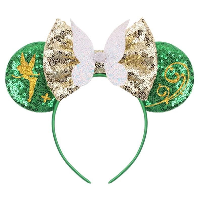 Nouveau Chic Mickey Mouse oreilles bandeau grand beau nœud paillettes bandeau femmes cadeau d'annive