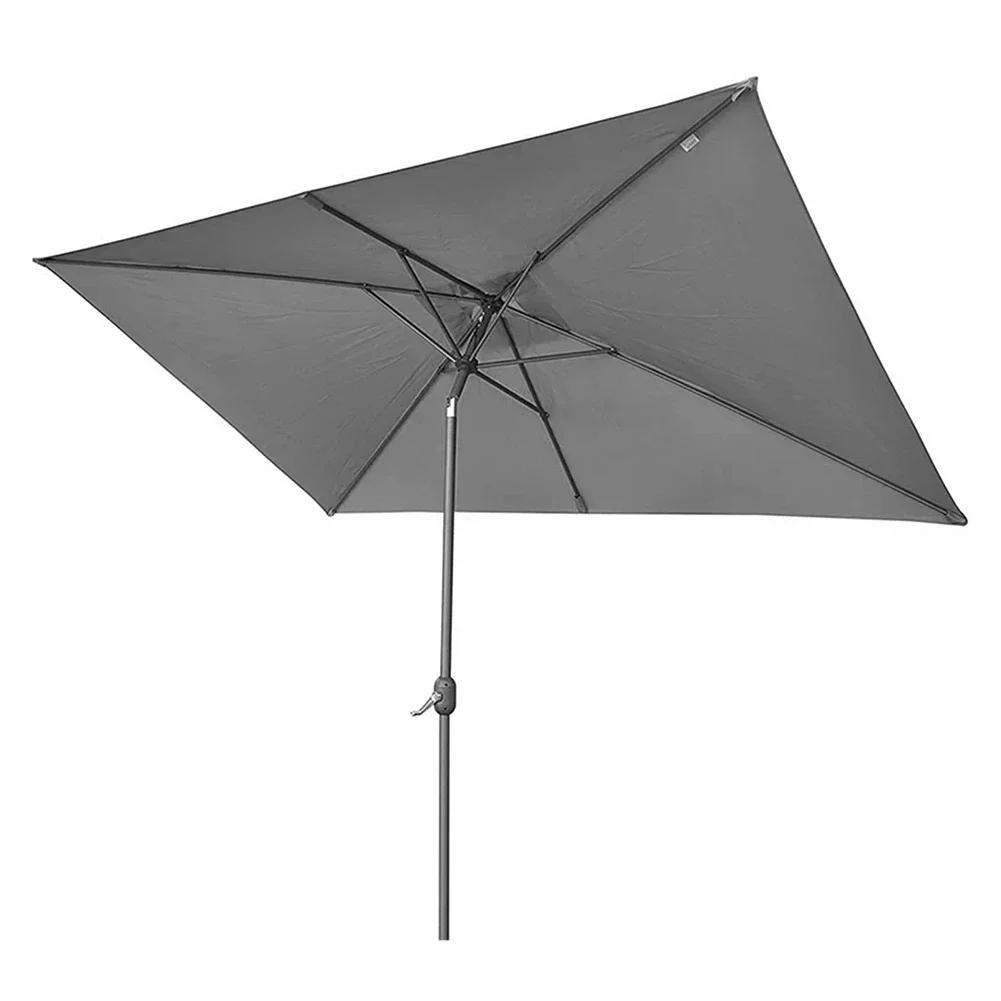 Parasol de jardin blanc pour réunions extérieures, grand couvercle de parapluie, processus d'install