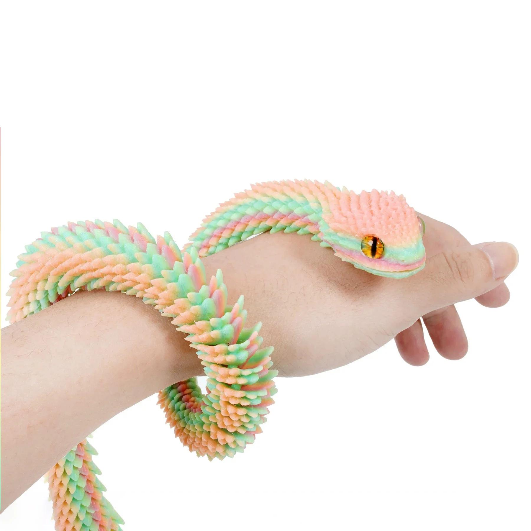 Figurine d'action imprimée en 3D, œuf de serpent, jouets créatifs anti-Stress, figurines d'anime à R