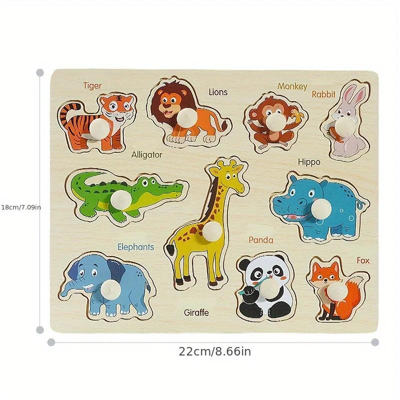 Planche de puzzle pour débutant, géométrie d'éducation précoce Montessori, développement de puzzle à