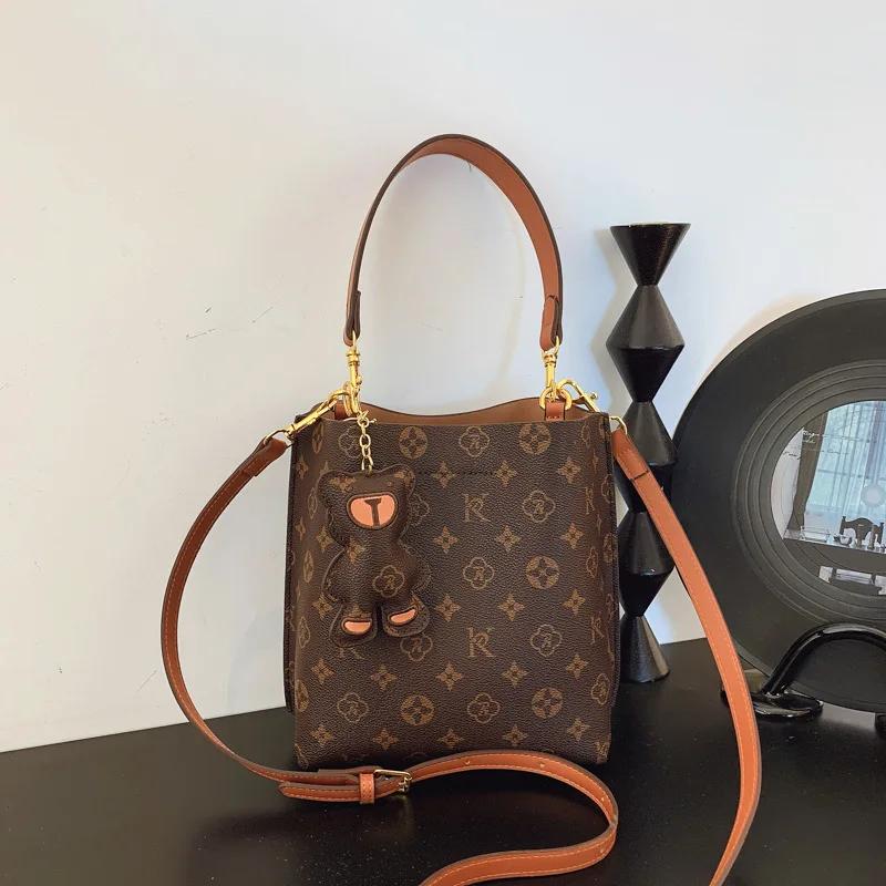 Sac à main vintage de style classique pour les déplacements, sac seau adapté à toutes les occasions,