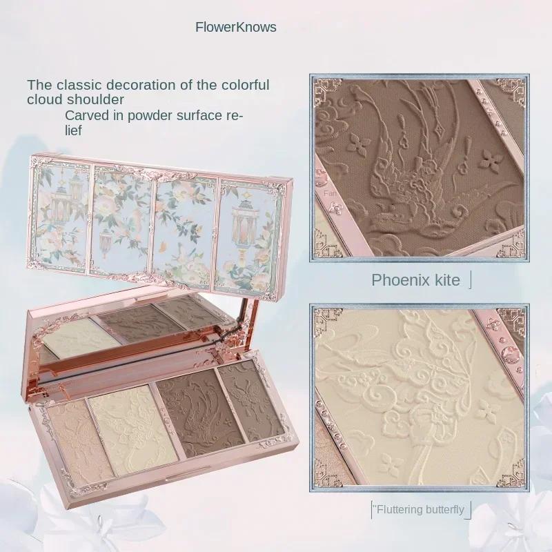 Fleur connaît le maquillage papillon nuage collier Collection en relief surbrillance et Contour Pale