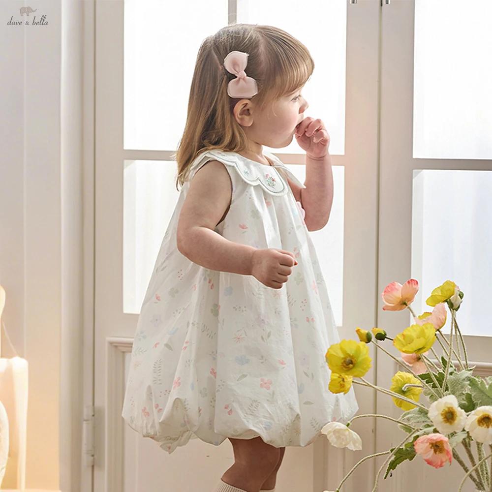 Robe d'été florale pour fille Dave Bella, robe de princesse sans manches mignonne et élégante pour e
