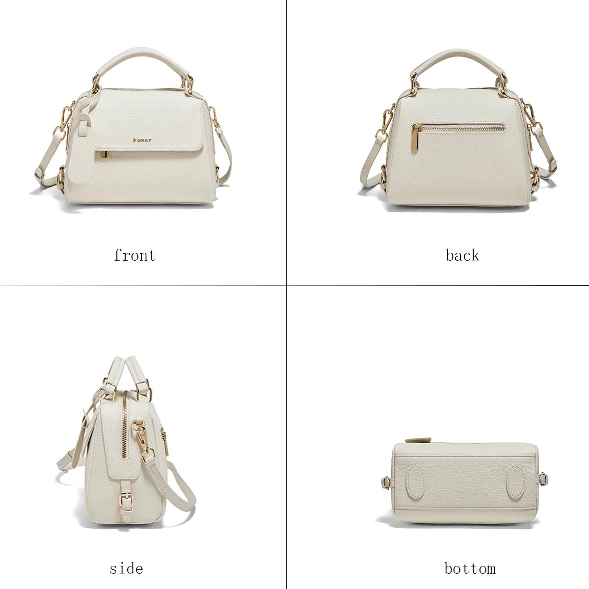 Sac à main femme FOXER 2026 en cuir de vachette, sac à bandoulière de luxe léger pour le quotidien e