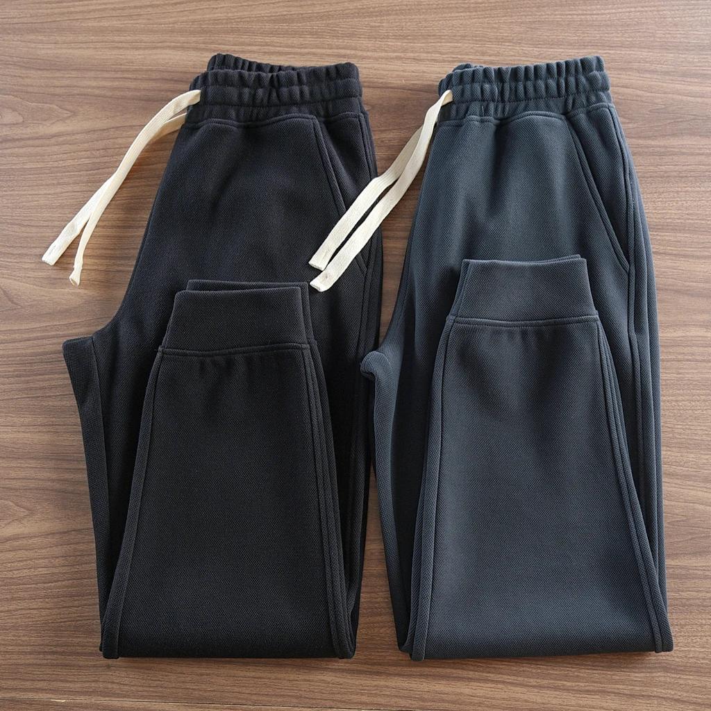 Pantalon de survêtement américain Retro Optics pour homme, taille élastique simple, proximité, wstri