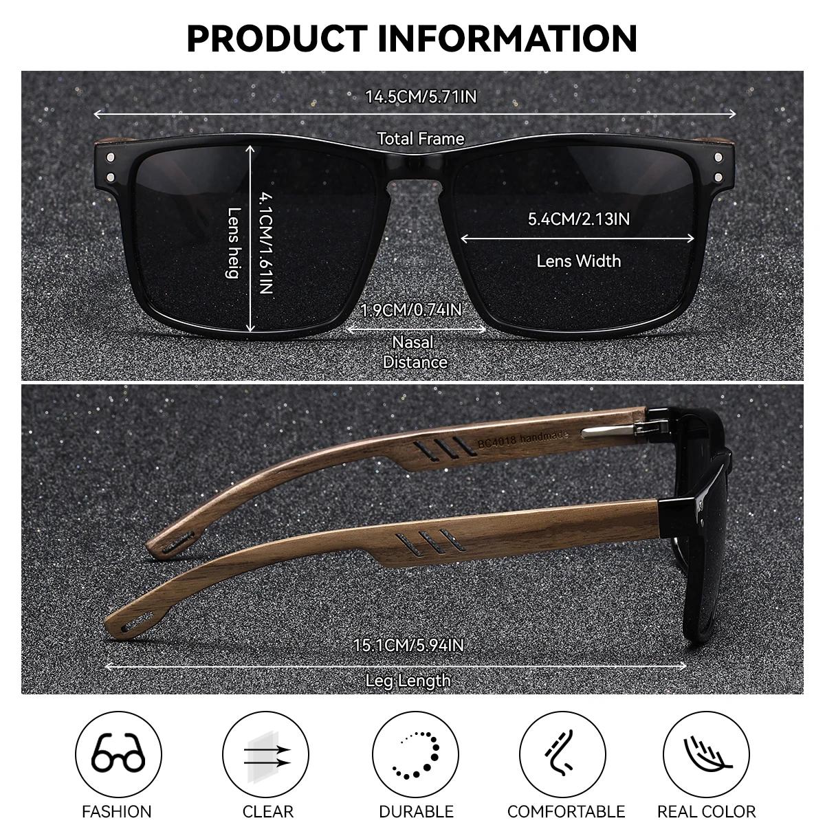 BARCUR Lunettes de soleil de style professionnel simples et confortables, classiques et polyvalentes