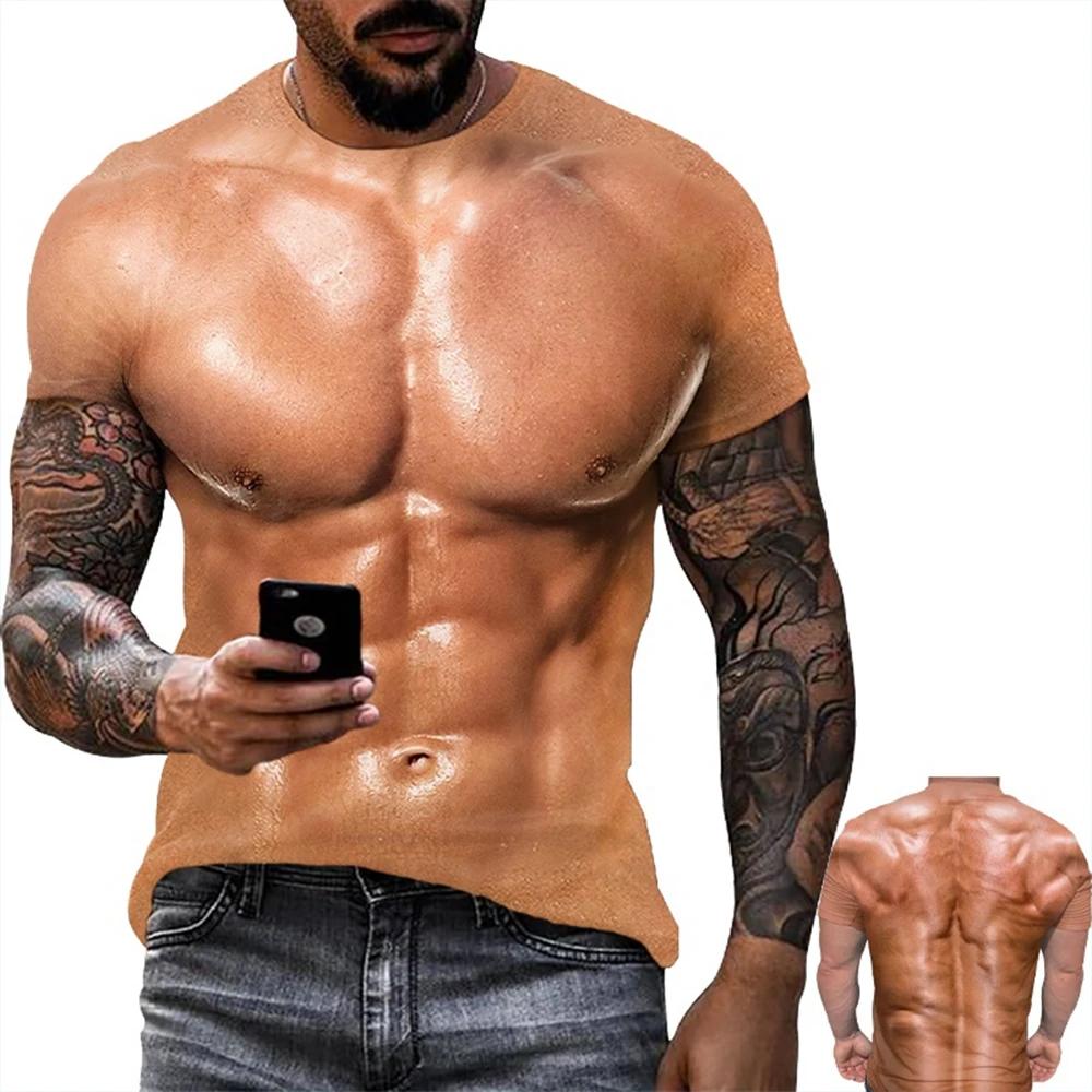 T-shirt manches courtes pour hommes, tendance de la mode d'été, créativité personnalisée, impression
