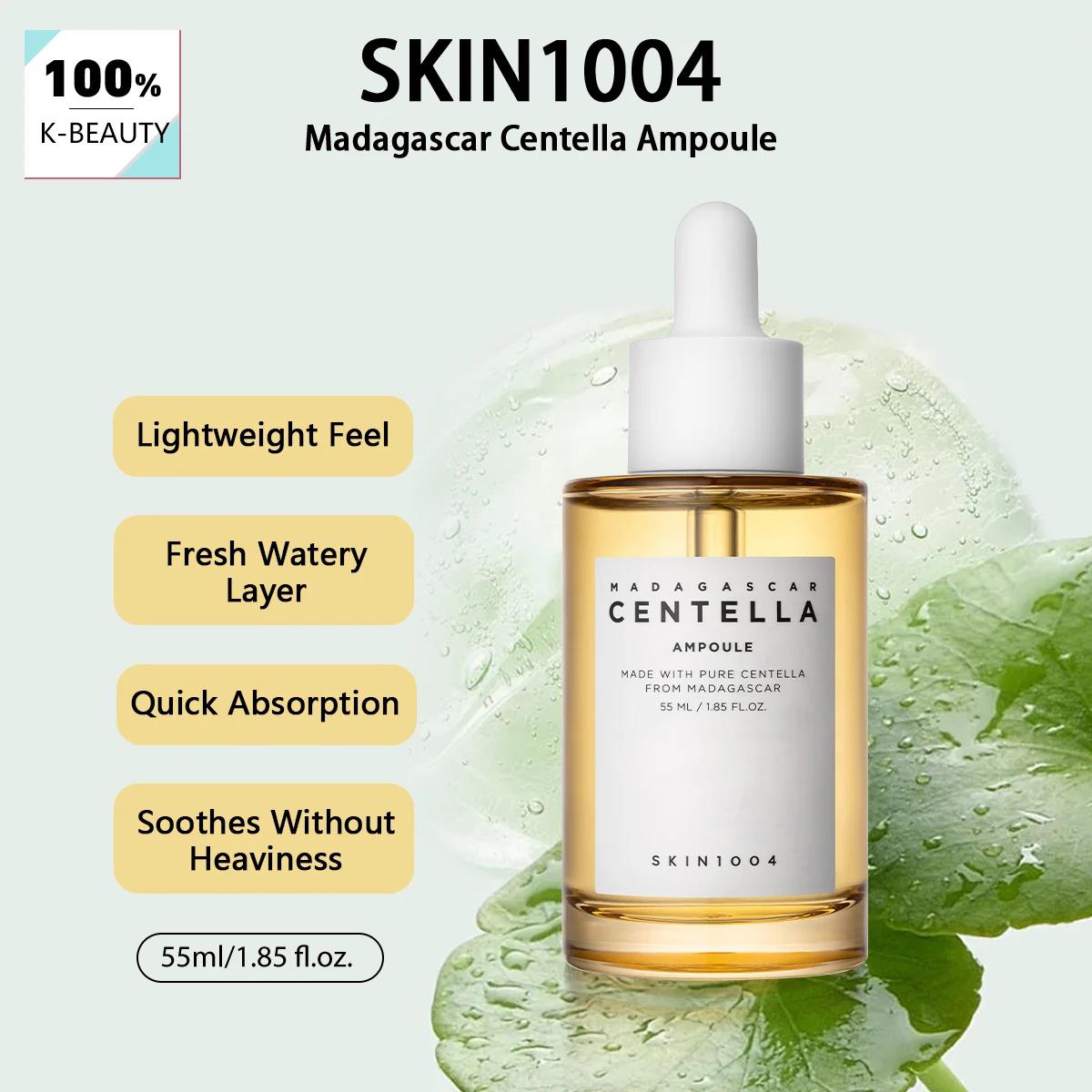 SKIN1004 Ampoule à la Centella de Madagascar 55ml, apaisante et régénérante, calme les rougeurs, lég
