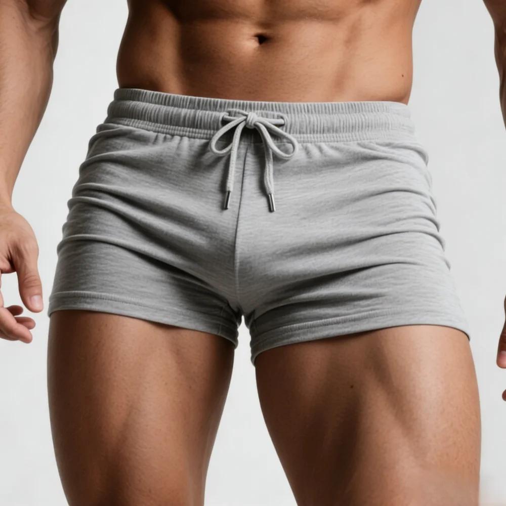 Shorts décontractés sexy pour hommes, respirants, avec lacets, pour la maison, les loisirs, la gym, 