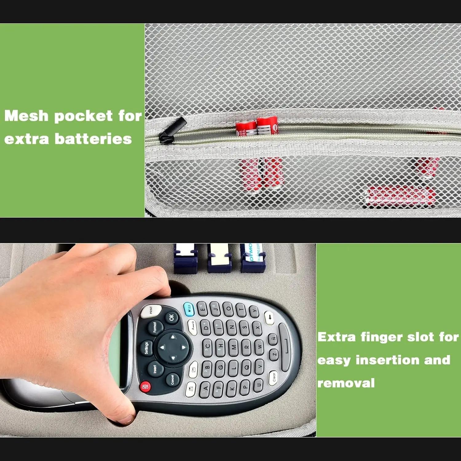 (COULE CASE) Boîtier compatible avec la machine de fabrication d'étiquettes portable DYMO LetraTag L