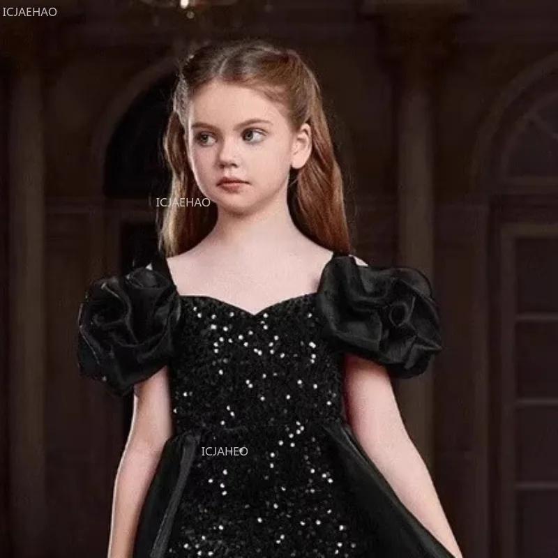 Robe de soirée pour enfants filles, robe de soirée, Piano, violon, spectacle, spectacle, hôte, modèl