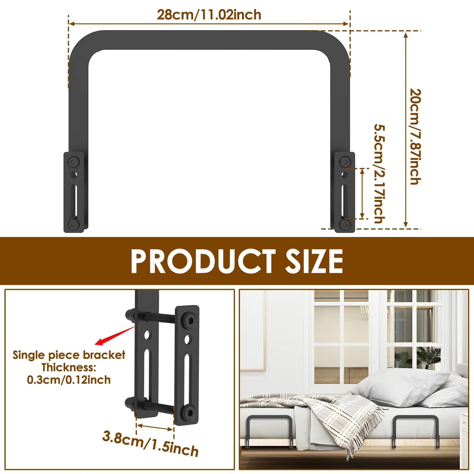 Bouchons coulissants pour matelas, 2/4 pièces, pince antidérapante en métal, support de barre de ret