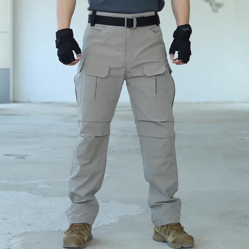 Pantalon tactique de travail multi-poches pour hommes, imperméable, pour Sports de plein air, randon
