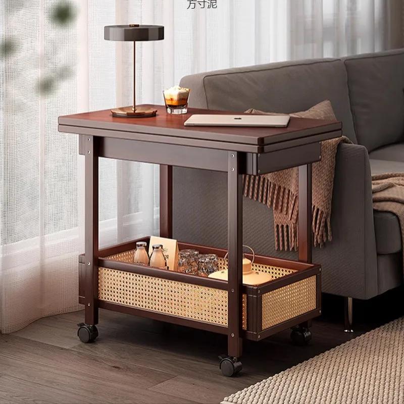 Armoire latérale en bois non massif, chariot de salon, petite table de chevet pour chambre à coucher