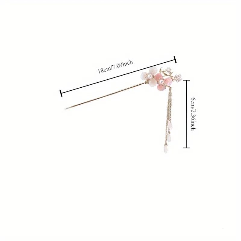 Accessoire de cheveux romantique de Style chinois, bijoux en alliage, aiguille à cheveux pour femmes
