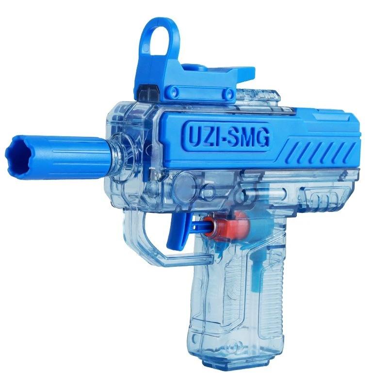 Pistolet à eau UZI d'été, pistolet non électrique, haute pression, tir entièrement automatique, joue