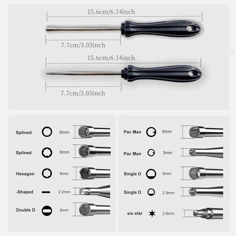 Kit d'outils de réglage du carburateur 10 pièces pour moteurs à 2 temps – Compatible avec les tronço
