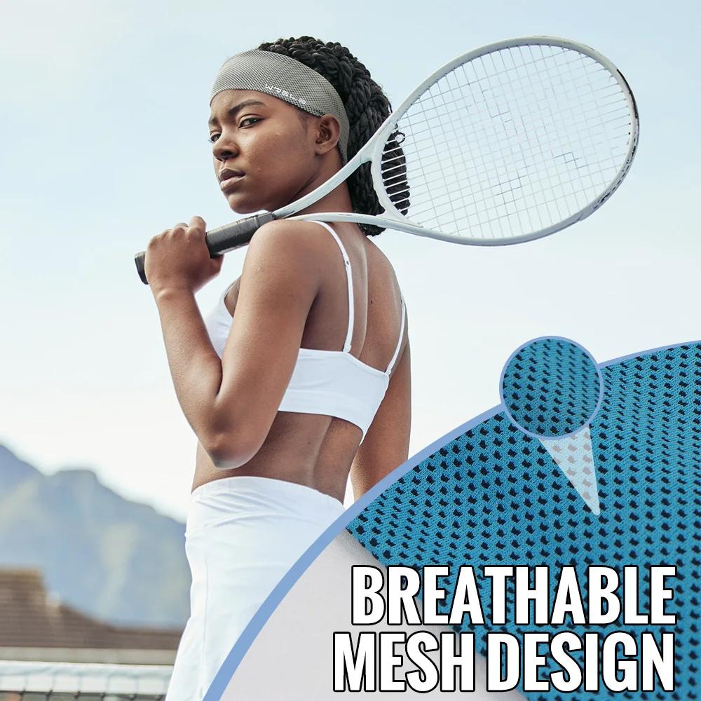 Bandeau de Sport d'été respirant, bandeau de Fitness, antidérapant, élastique, pour Tennis, évacuati