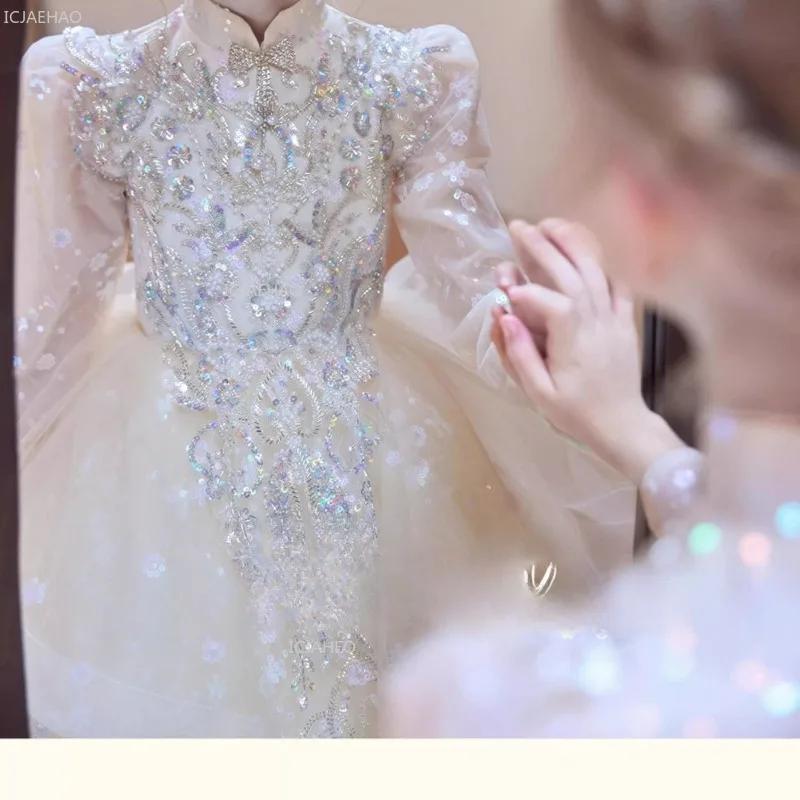 Robe de soirée pour filles, robe de mariée à fleurs, robes formelles de concours de princesse d'anni