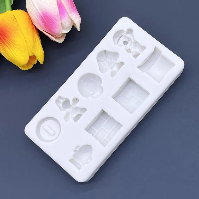 Moule de cuisson de gâteaux en Silicone, dessin animé, Sugarcraft, Cupcake au chocolat, outils en ré