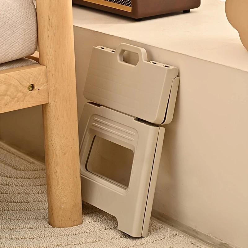 Tabouret pliant léger multi-usage, marchepied portable épaissi, bancs en plastique antidérapants pou