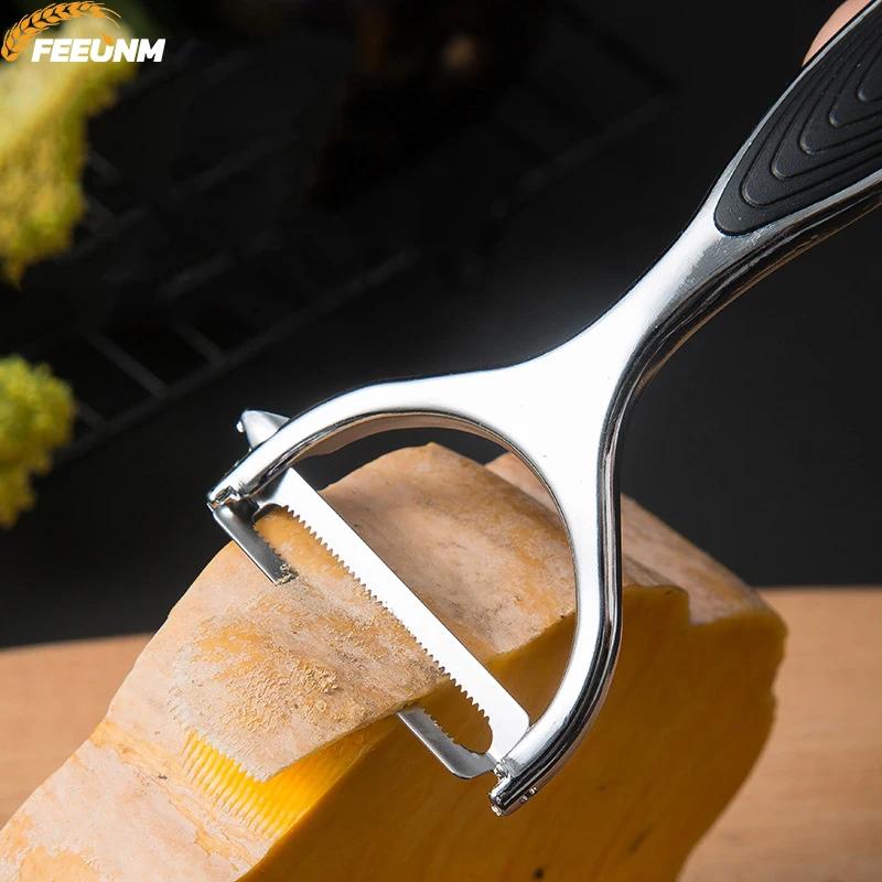 Accessoires de cuisine en acier inoxydable, éplucheur de légumes multifonction, coupe-pommes de terr