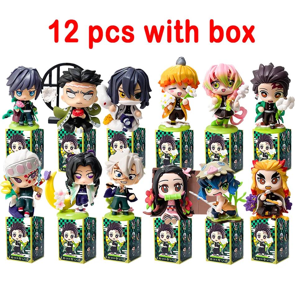 Figurine de dessin animé Demon Slayer Tanjiro Kamado Nezuko, boîte aveugle, statue créative personna