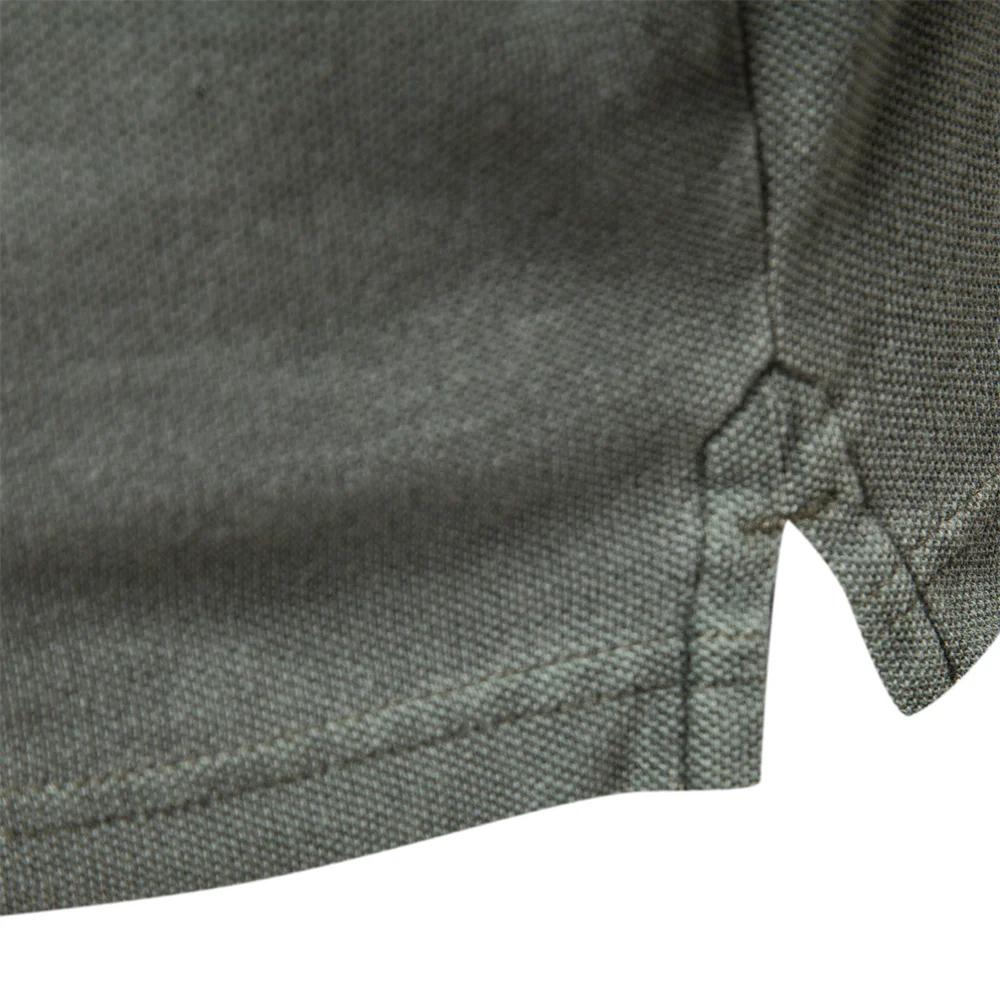 AIOPEON 100% coton couleur unie hommes polos décontracté à manches courtes couverture hommes chemise