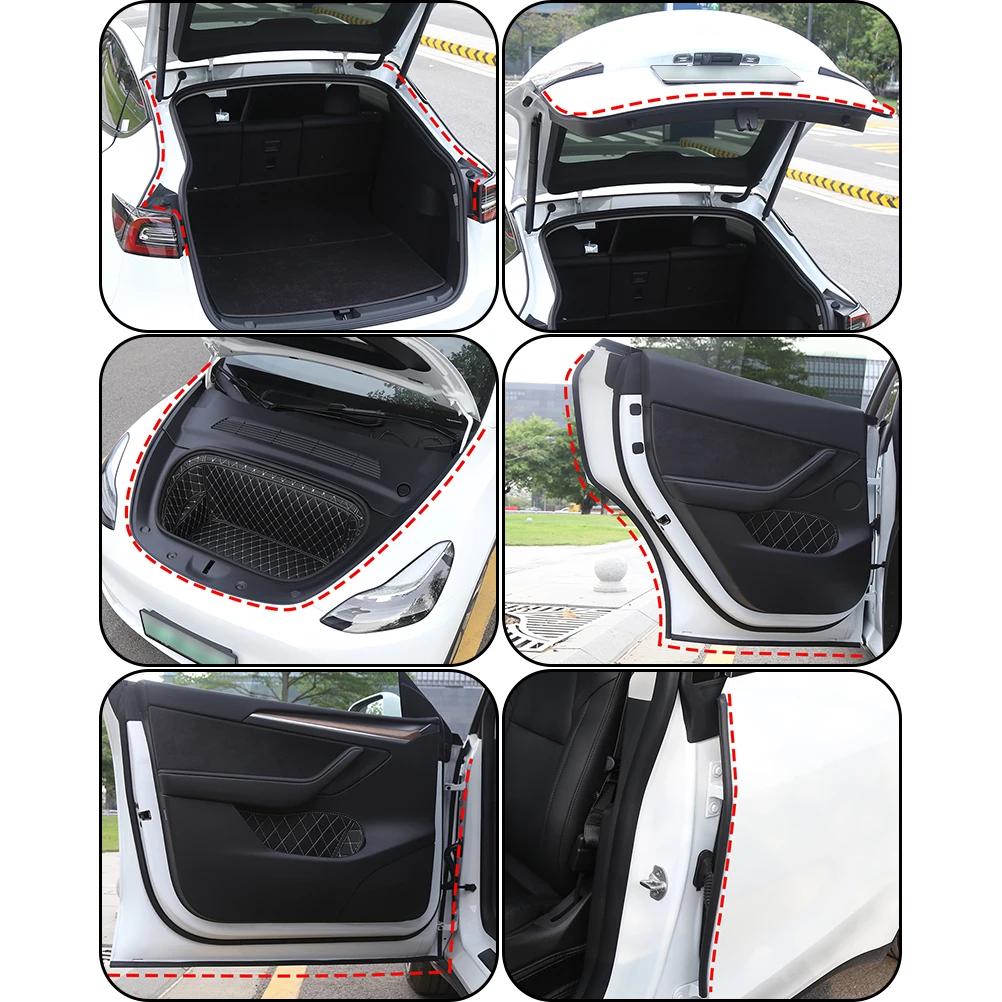 Kit de bande de joint de porte de voiture, isolation phonique en caoutchouc, coupe-froid pour les re