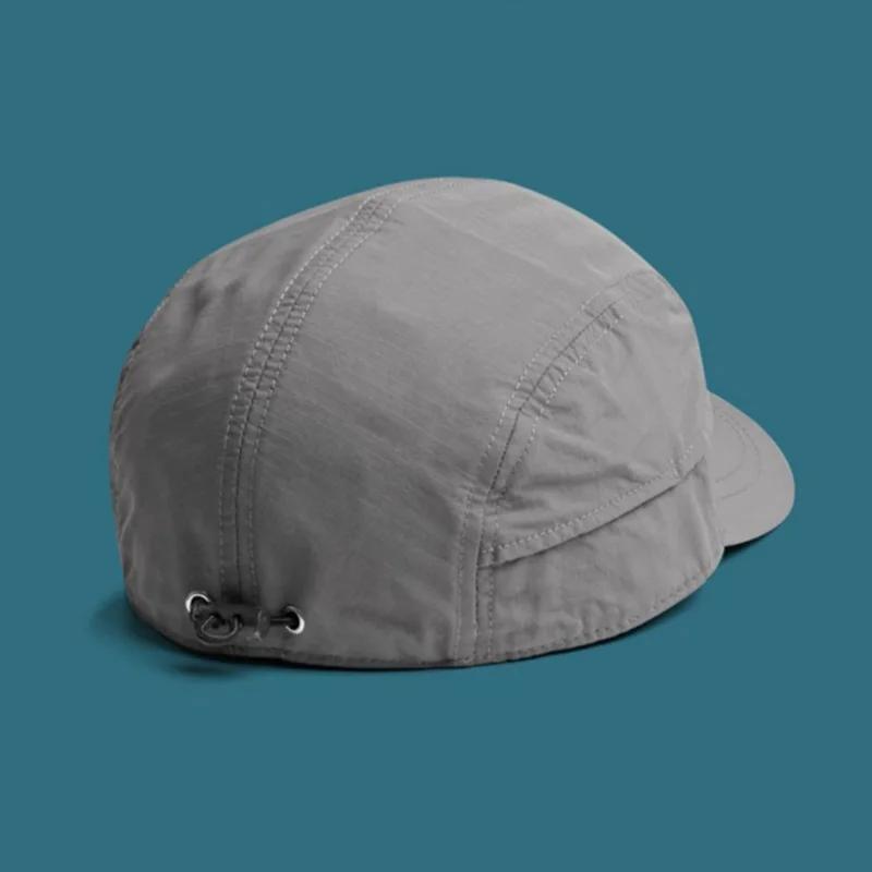 Casquette de baseball à bords courts de couleur unie, légère, en polyester à séchage rapide, fermetu
