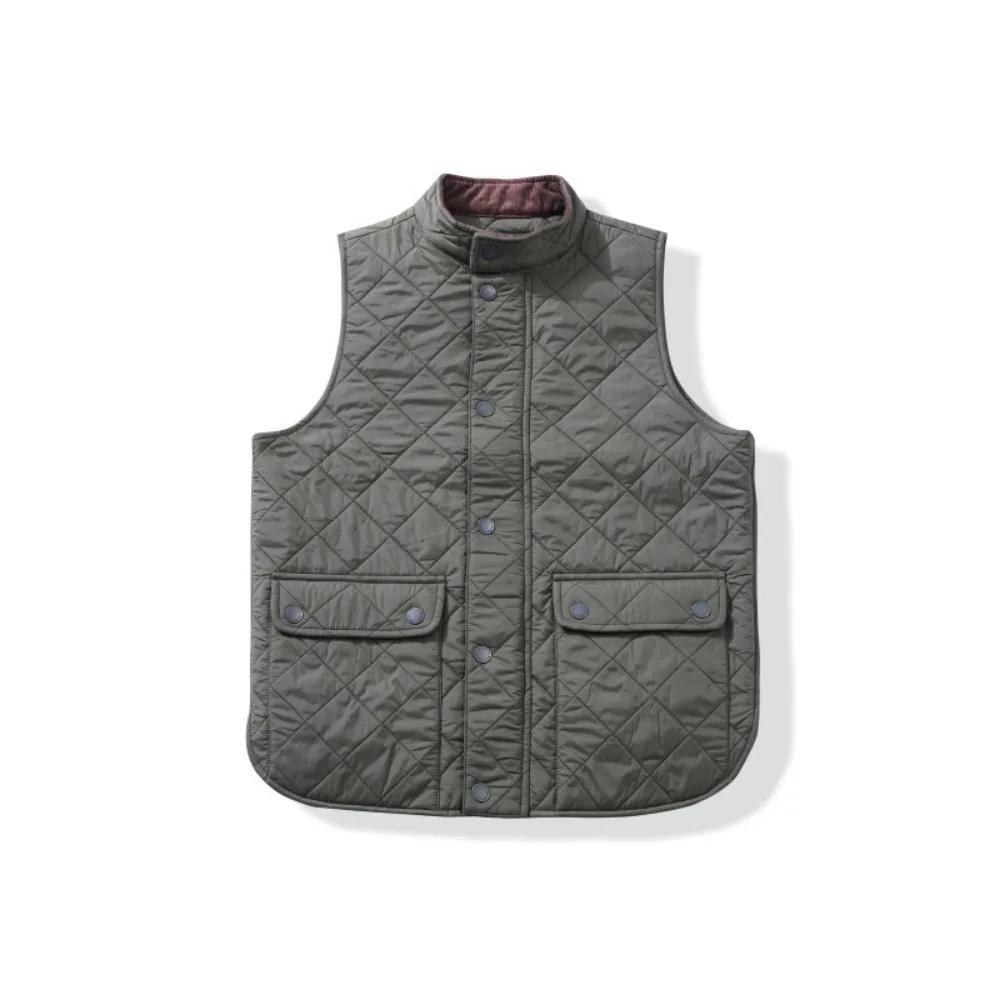 Nouveau gilet matelassé en velours côtelé épais et coton pour hommes pour l'automne et l'hiver