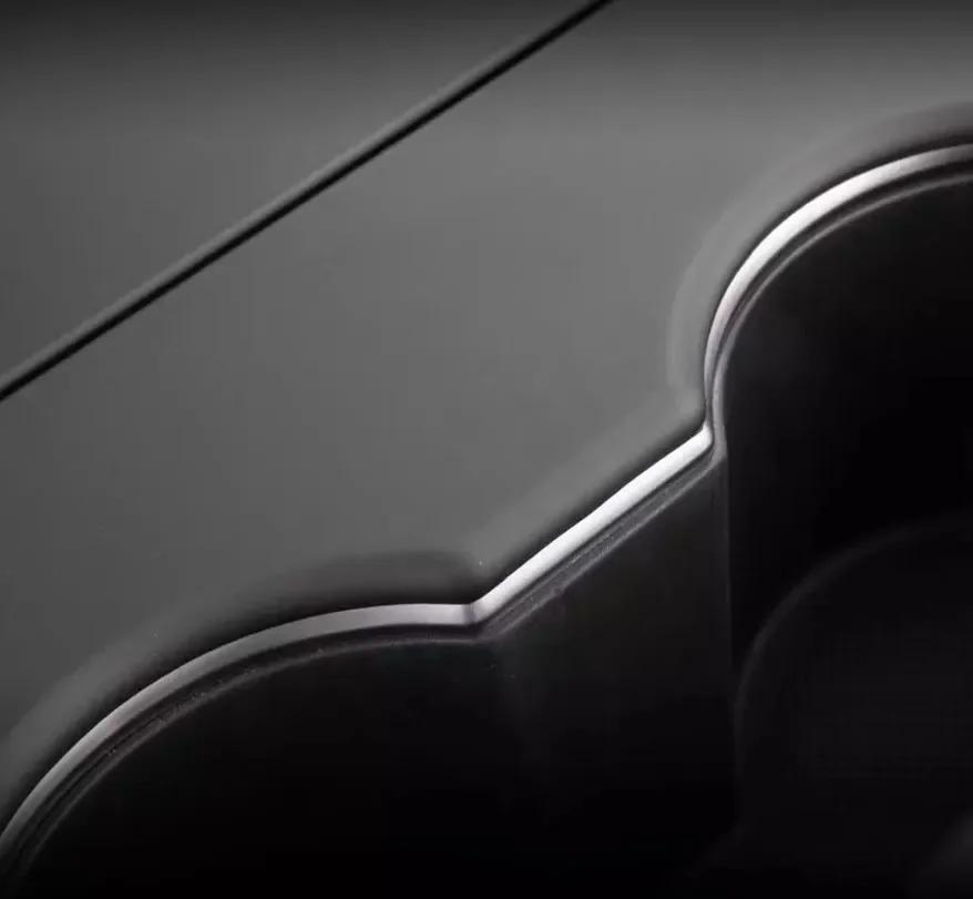 Patch de protection pour panneau de commande Central de voiture ABS noir, 3 pièces, pour Tesla modèl