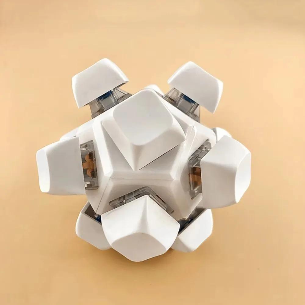 Nouveau 12 touches boule magique Fidget porte-clés touches bouton bricolage clavier doigt clavier ca