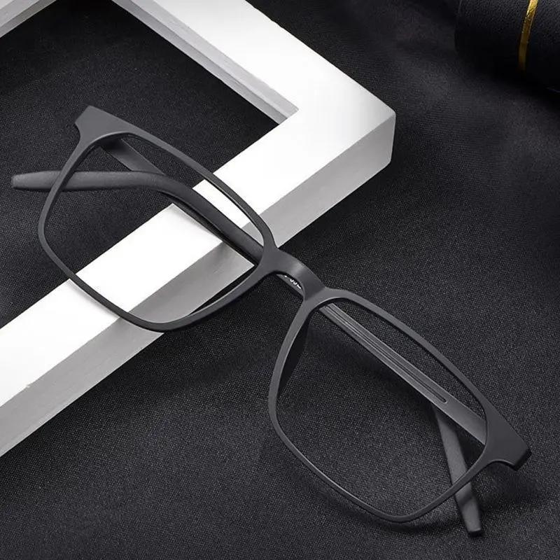 Lunettes de lecture en titane pur pour hommes et femmes, TR90, Anti-rayon bleu, monture complète, po