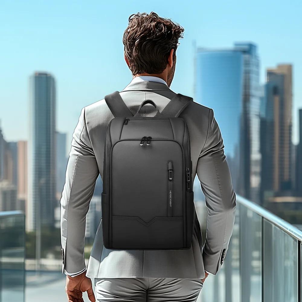 Sac à dos d'affaires Heroic Knight pour ordinateur portable de 15,6 pouces, grand sac à dos de voyag