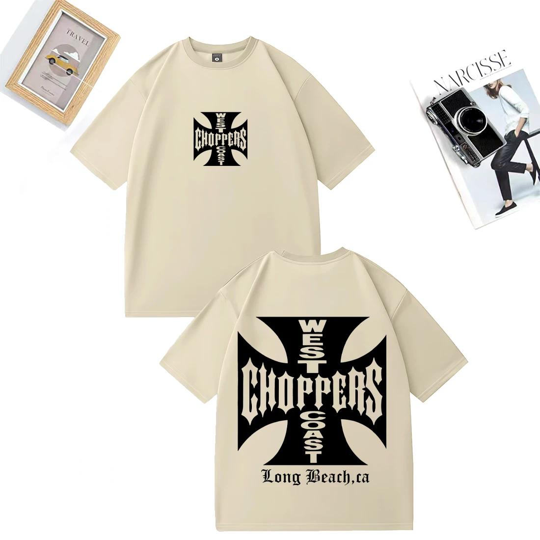 Chemise Paul Walker West Coast Choppers pour hommes et femmes, t-shirt vintage ample en coton à manc