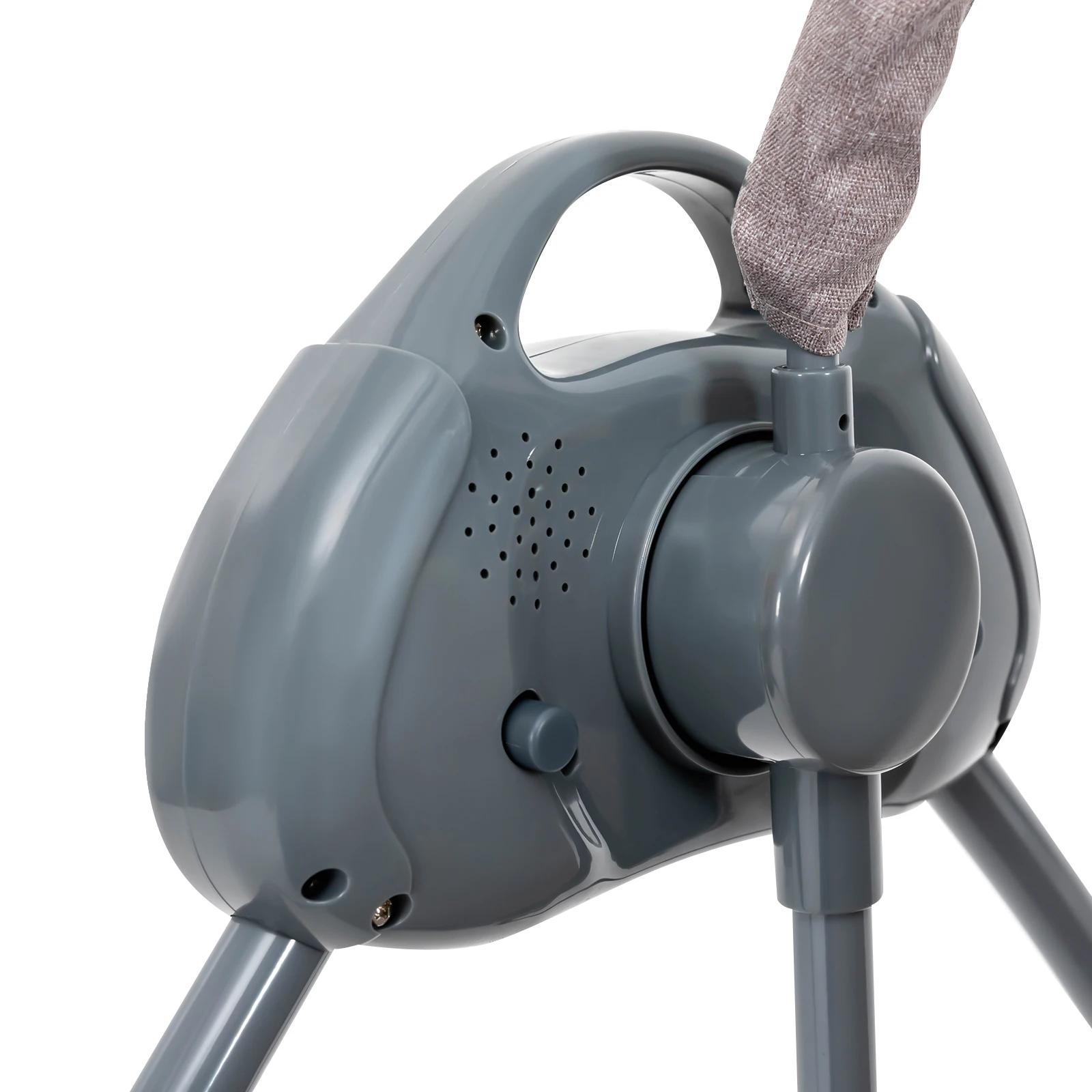 Berceau balançoire pour bébé, support électrique à 5 vitesses, chaise à bascule automatique avec tél