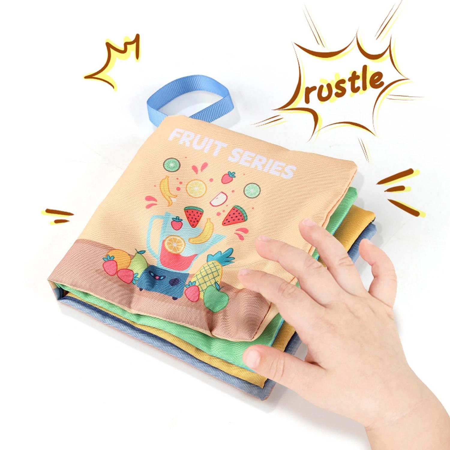Jouets de Nettoyage Montessori pour Bébé, Drapeau Tactile 3D, Grands Abonnés, Livre Sensoriel, Appre