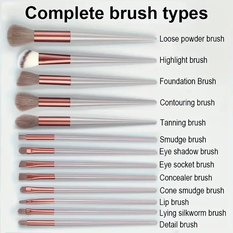 Ensemble de pinceaux de maquillage pour femme, fard à barrage, surligneur, correcteur, fard à joues,