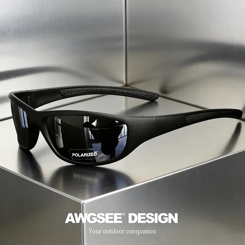Lunettes de soleil de sport polarisées pour hommes et femmes, verres TAC de course, de pêche, Anti-é