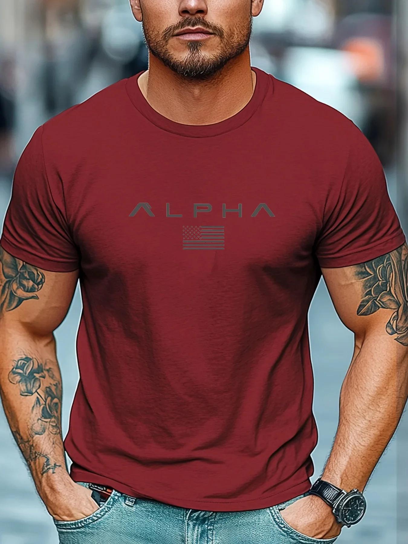 T-shirt de sport décontracté pour homme, col rond, manches courtes, coupe ample, séchage rapide, idé