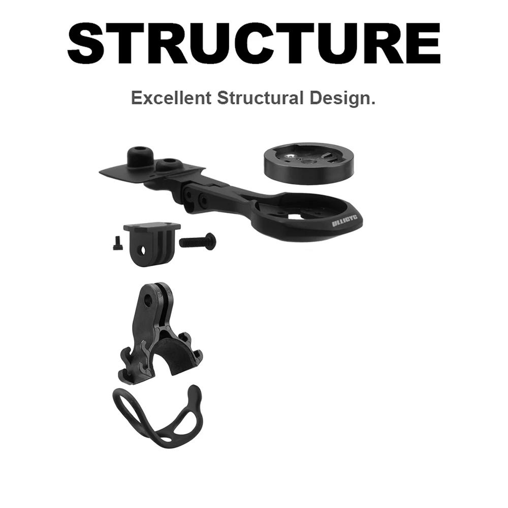ULLICYC pour 5D Vision Metron ACR Support de guidon en alliage d'aluminium compatible avec GPS/Garmi