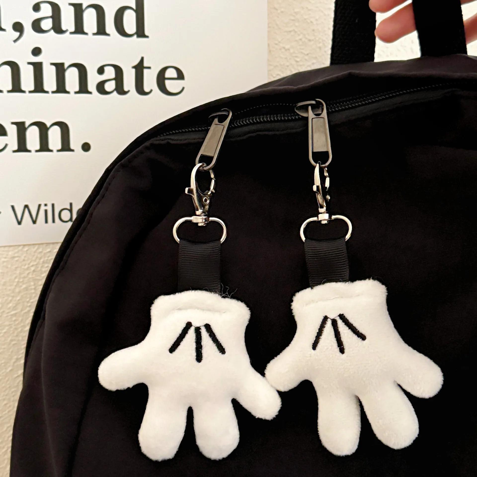 Pendentif gant en peluche créatif et merveilleux, 1/2 pièces, mignon, porte-clés, décoration de sac