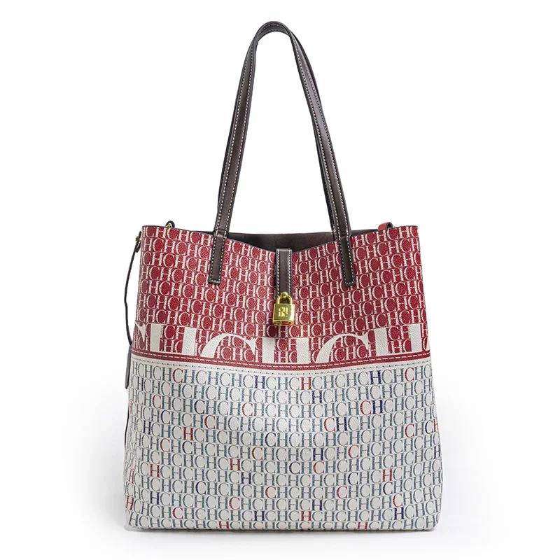 CH – sac à main de banlieue de grande capacité pour femmes, Design imprimé Unique, Style atmosphère 