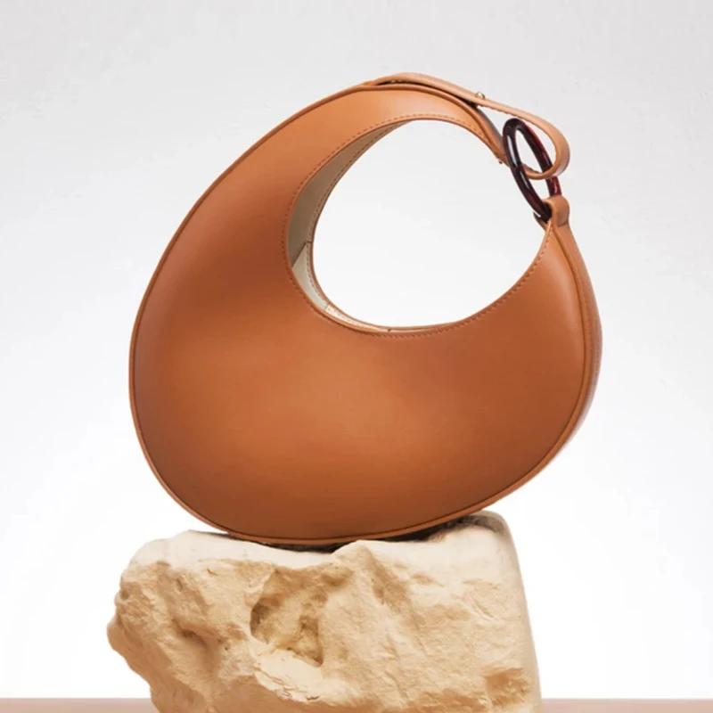 Sac demi-lune de styliste, nouvelle personnalité de la mode, sac ovale polyvalent de luxe pour femme