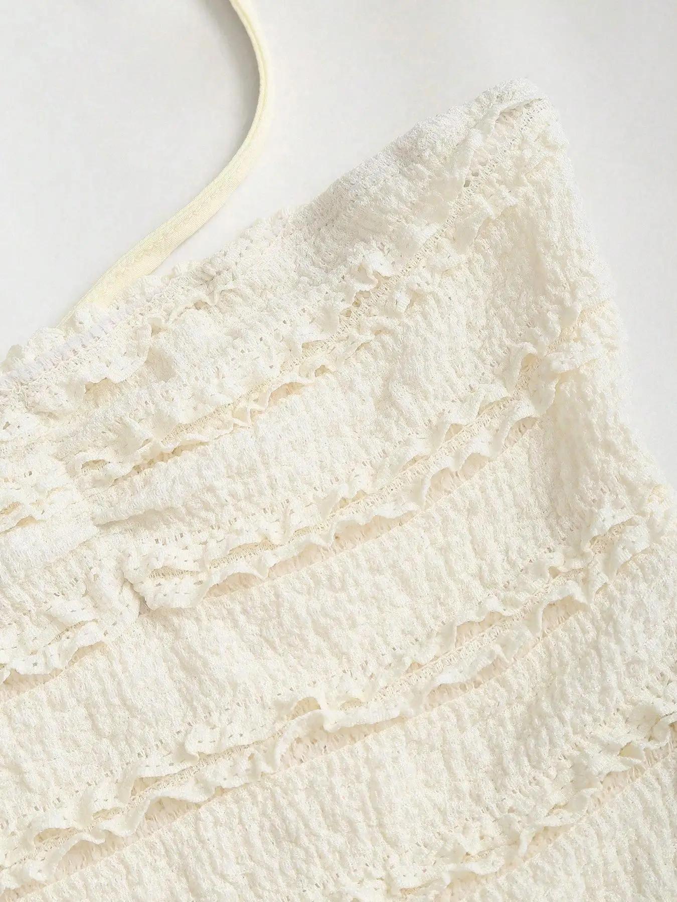 Mini jupe en tissu à haute élasticité pour femmes, couleur unie, décolleté dos nu, avec ourlet, Desi