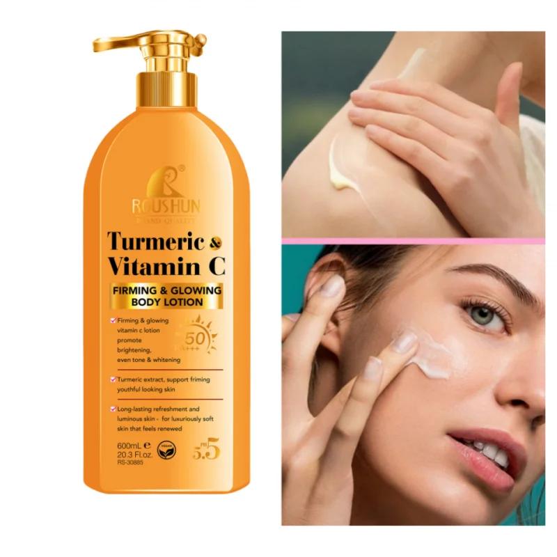 Curcuma VITAmin C crème solaire SPF50 Lotion pour le corps crème solaire 2-en-1 Lotion pour le corps